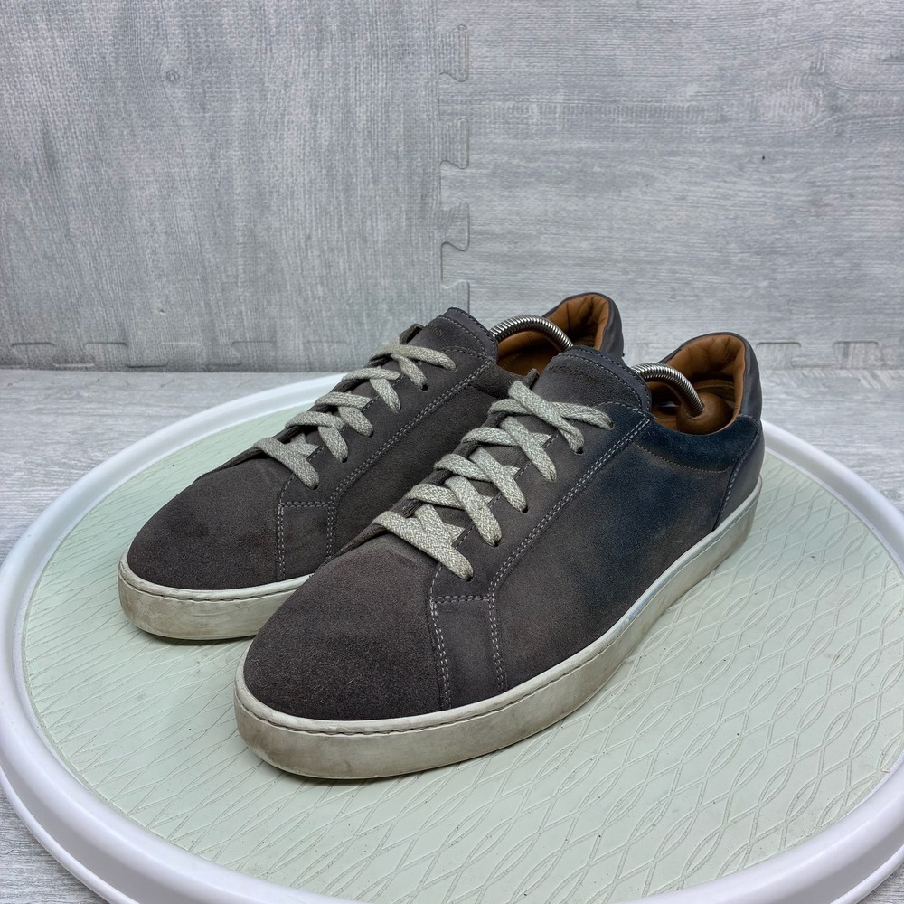 Magnanni Costa Lo Sneakers Mens 11.5 Grey Suede Leather Casual Low Top 24486